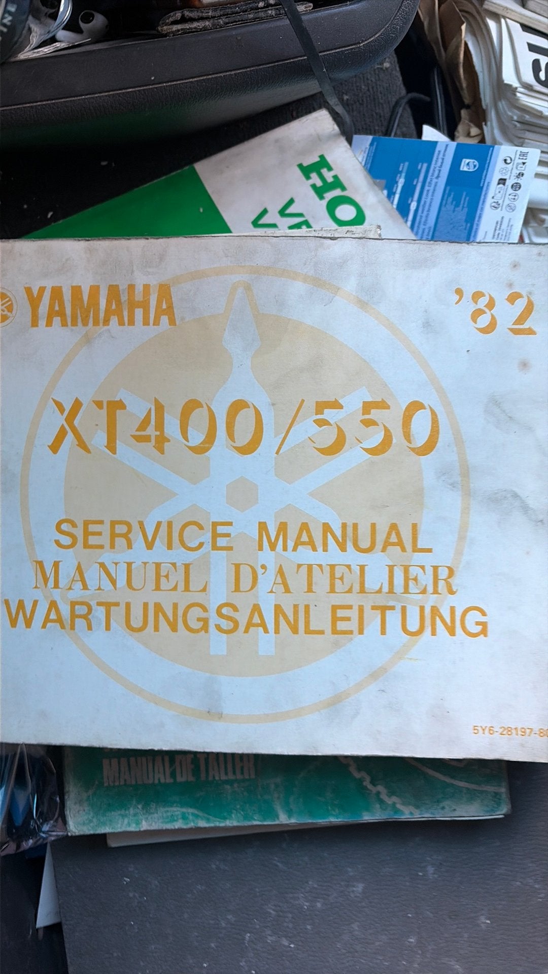 Manuel d'entretien original Yamaha XT400/XT550 '82, Enlèvement, Comme neuf