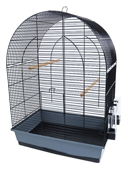Vogelkooi Lusi 3 Zwart-Grijs, Ophalen, Nieuw, Kunststof, Vogelkooi
