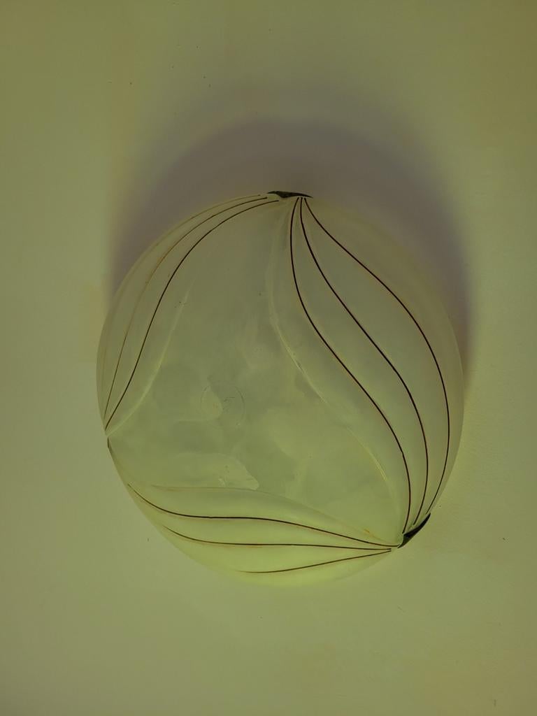 Plafonnière, Ophalen, Gebruikt, Glas