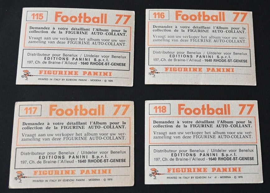 Panini / Football 77 / Cercle Brugge / 14 stickers, Verzamelen, Verzenden, Zo goed als nieuw, Poster, Plaatje of Sticker