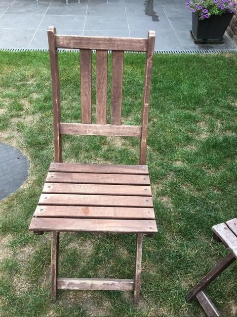 tuinset alles plooibaar, Ophalen, 4 zitplaatsen, Gebruikt, Tuinset