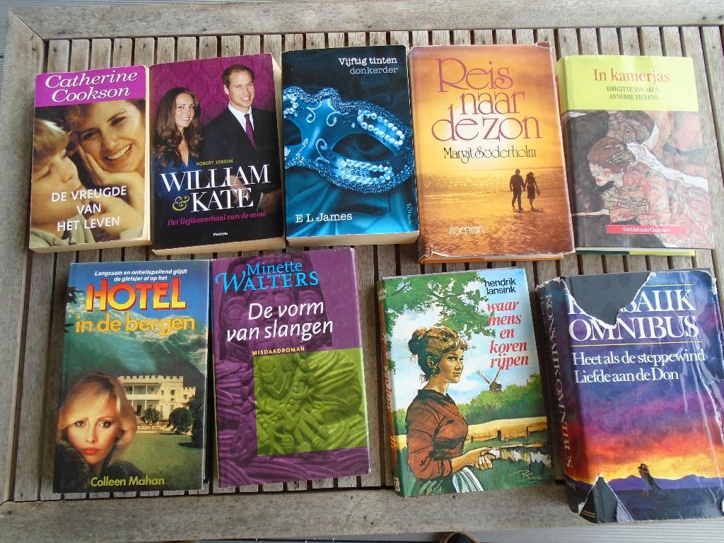 pakket oude boeken, Ophalen of Verzenden, Gelezen