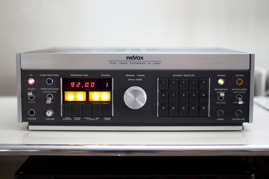 Amplificateur Revox B750 MkII et tuner FM B760, Autres marques, 60 à 120 watts, Enlèvement, Stéréo