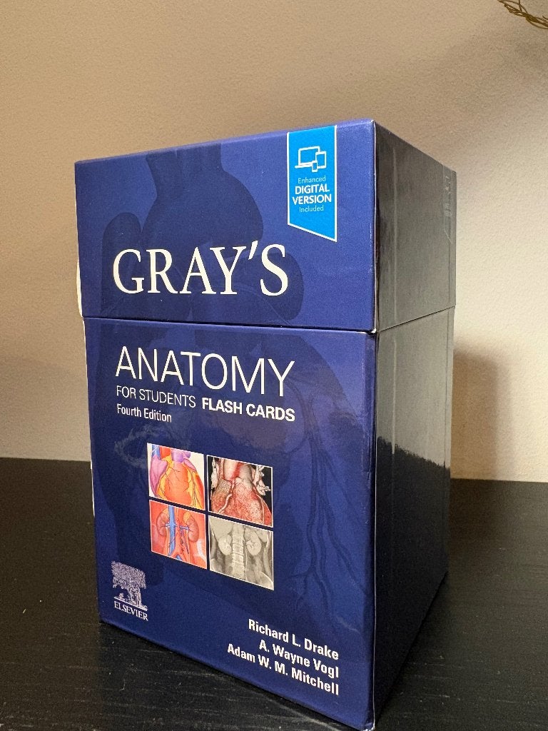 Flash Cards Gray's Anatomy, Livres, Enlèvement, Utilisé, Enseignement supérieur, Richard Drake, A. Wayne Vogl, Adam W. M. Mitchell