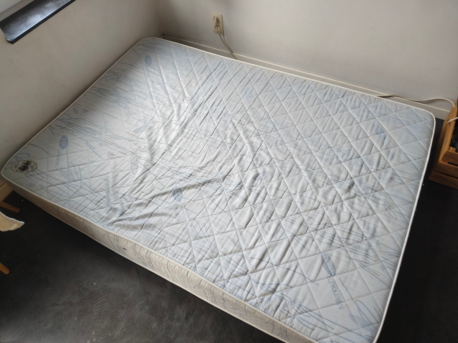 Matras Dubbel Bogaflex Antihuismijt, Huis en Inrichting, Slaapkamer | Matrassen en Bedbodems, Ophalen, Gebruikt, Tweepersoons