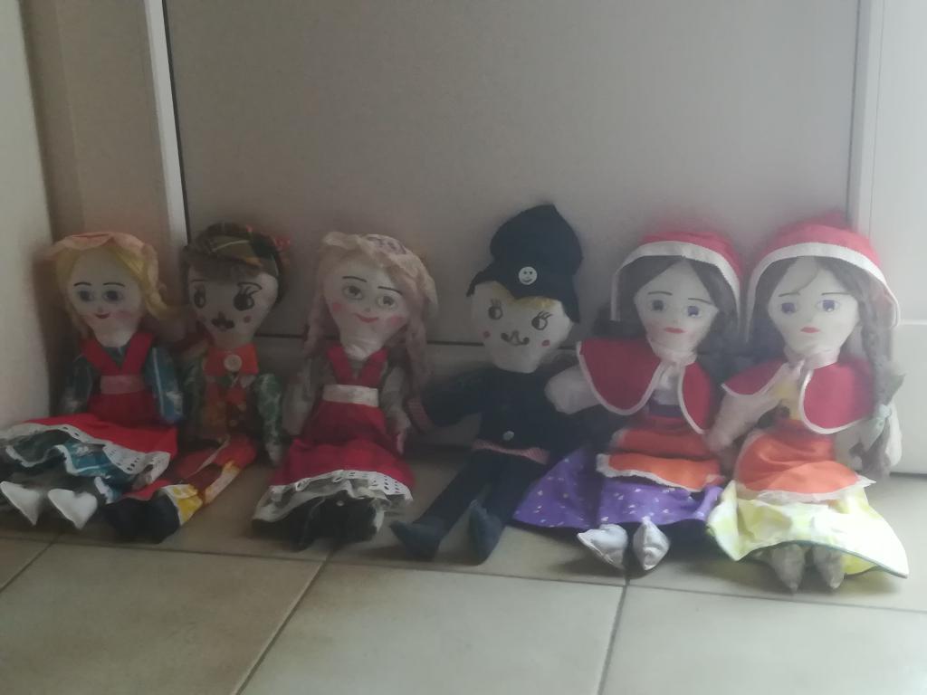 poppen - retro - stoffen poppen, Ophalen, Gebruikt, Overige typen