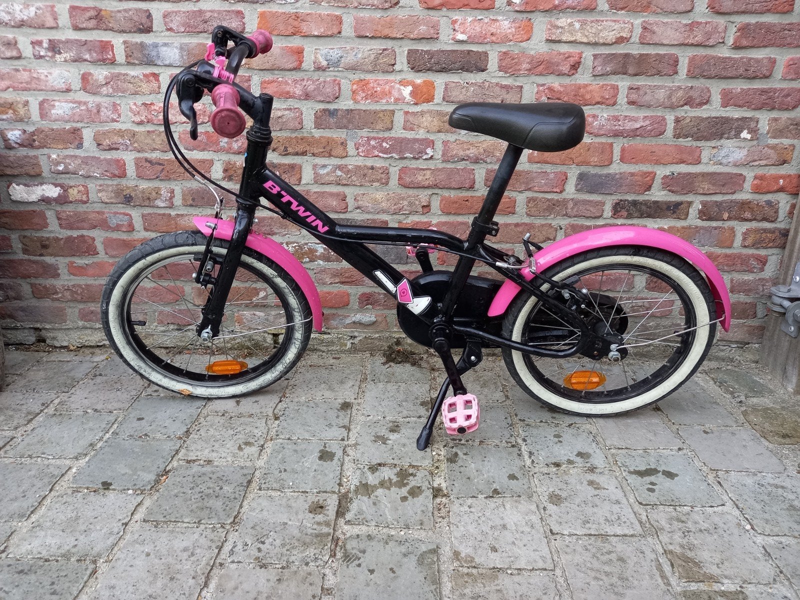 B twin 16" kinderfiets, Ophalen, Velgrem, B-Twin, 16 tot 20 inch