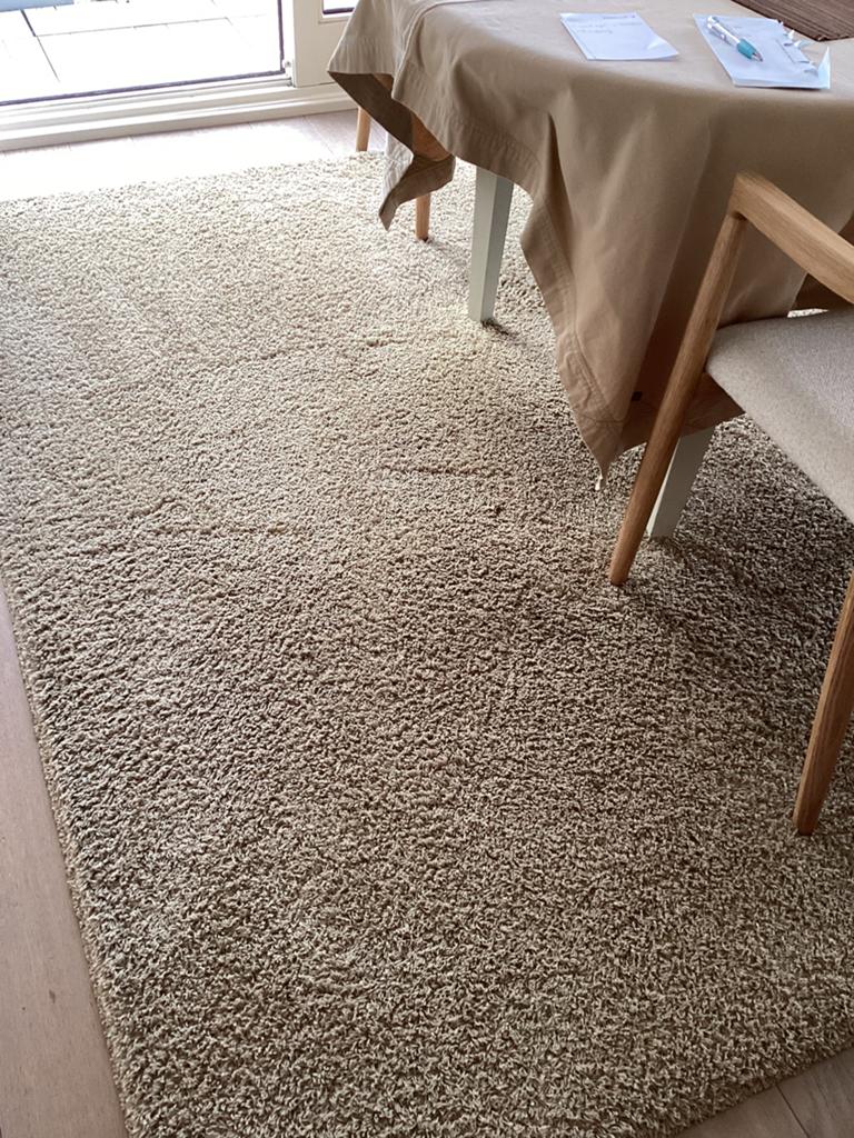 Tapis en laine contemporain, 200 cm ou plus, 200 cm ou plus, Beige, Contemporain