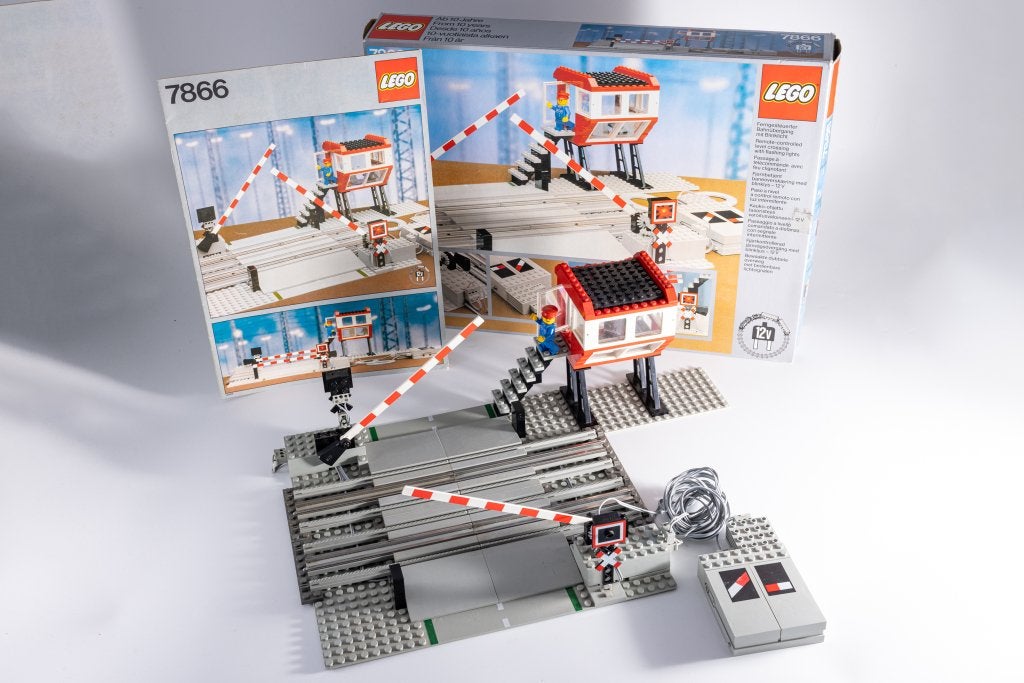 LEGO 7866 Traversée routière télécommandée 12 V (1983), Instructions incluses, Lego, Ensemble complet, Utilisé