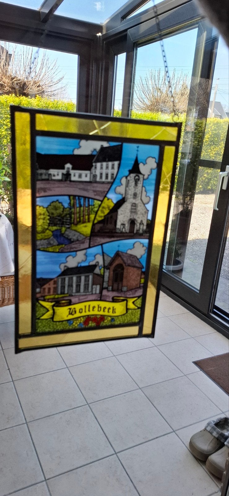 Glasraam Bollebeek, Ophalen