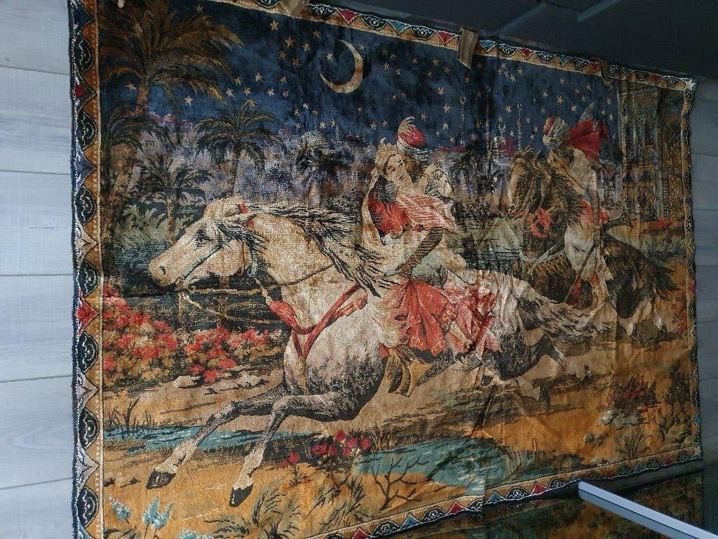 Oriëtaals/Arabisch wandtapijt 176cm breed x 120cm hoog, Antiek en Kunst, Ophalen