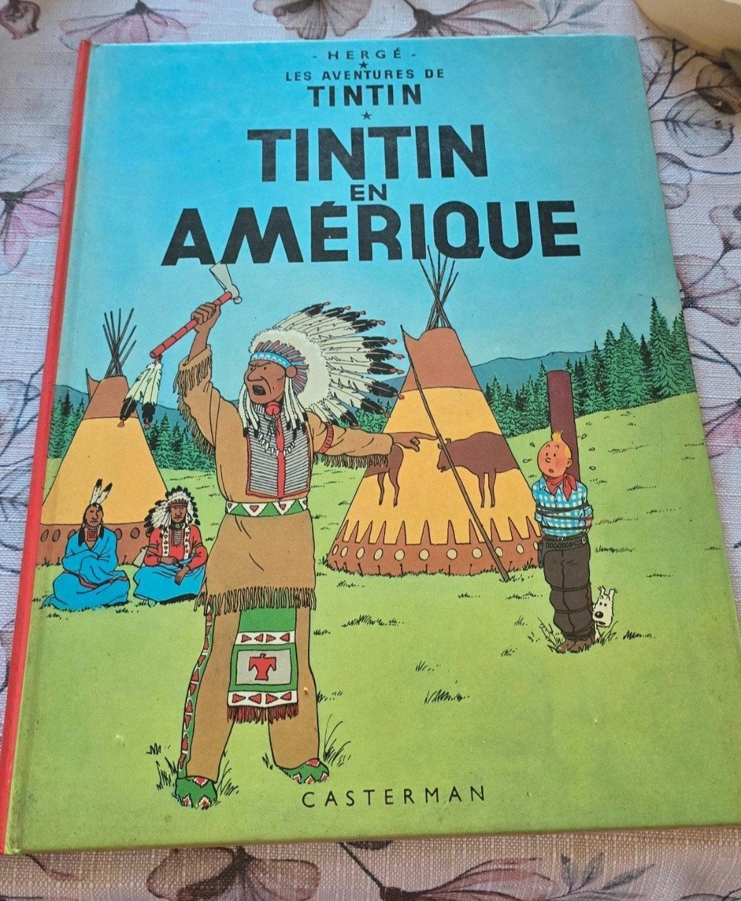 Tintin en Amérique – Hergé Casterman 1966  Ancienne édition, Enlèvement ou Envoi, Une BD, Utilisé, Hergé