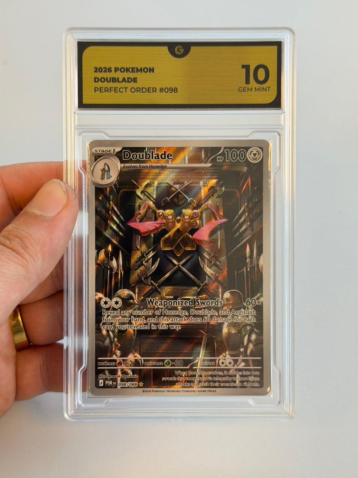 Carte Pokemon Doublade 098/088 GRADE 10 Perfect Order #098, Hobby & Loisirs créatifs, Jeux de cartes à collectionner | Pokémon