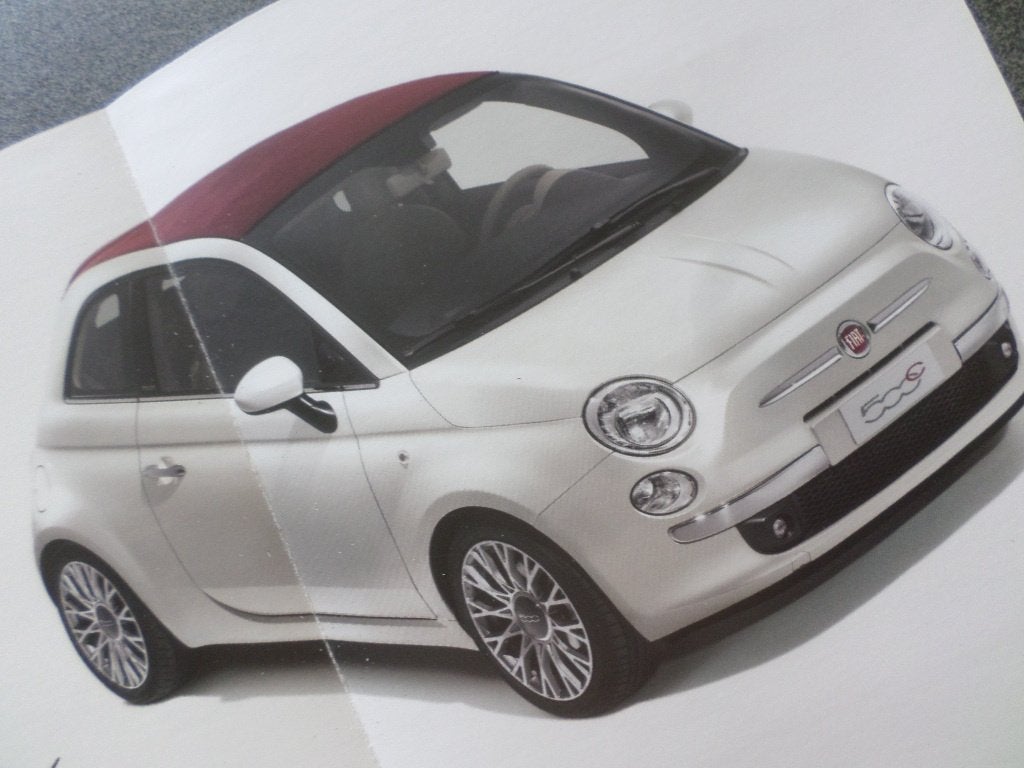 Brochure de la Fiat 500 C Cabrio, Enlèvement ou Envoi, Honda