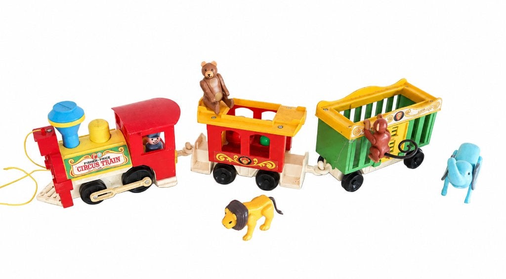 Vintage Fisher-Price "Little People" Circus Trein, Enlèvement ou Envoi, Utilisé, Voiture ou Véhicule
