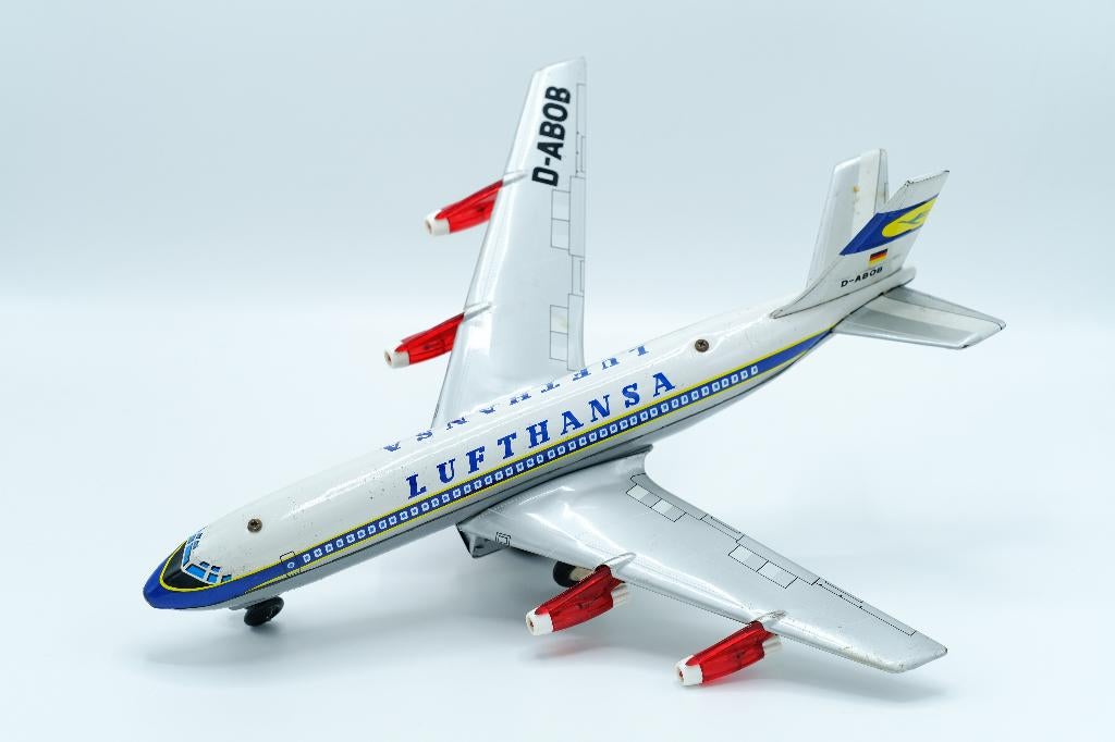 Vintage Nomura T.N - made in Japan Lufthansa vliegtuig 40 cm, Enlèvement ou Envoi