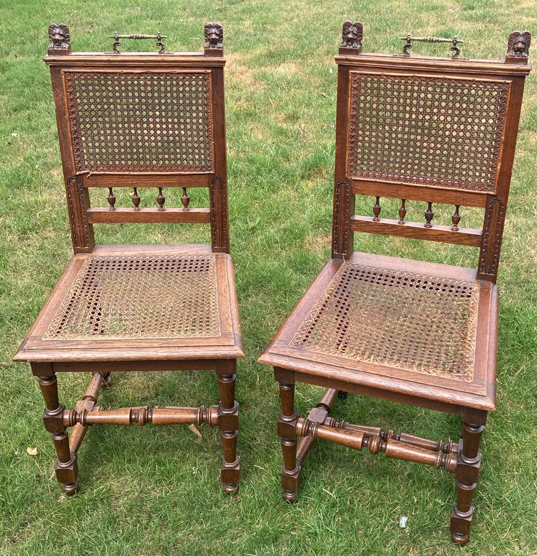 2 antieke stoelen ter restauratie, Antiek en Kunst, Ophalen