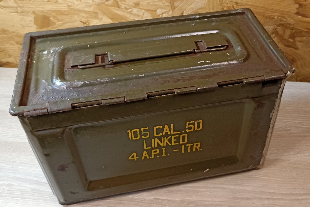 Authentique caisse à munitions US Cal.50 d'époque ww2, Envoi, Armée de terre, Autres types