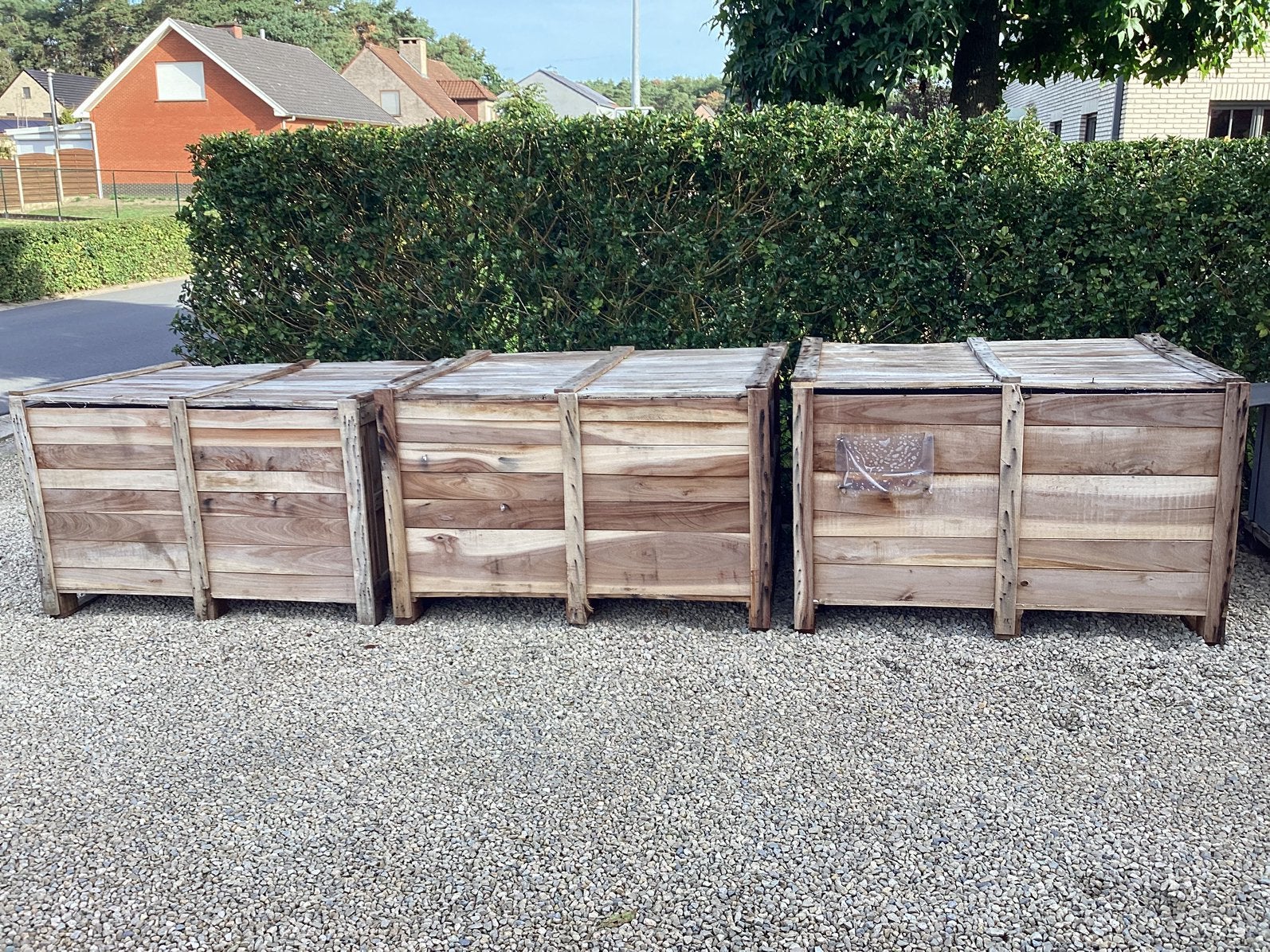 Houten palletkisten, Ophalen, 60 cm of meer, 75 tot 100 cm, Zo goed als nieuw