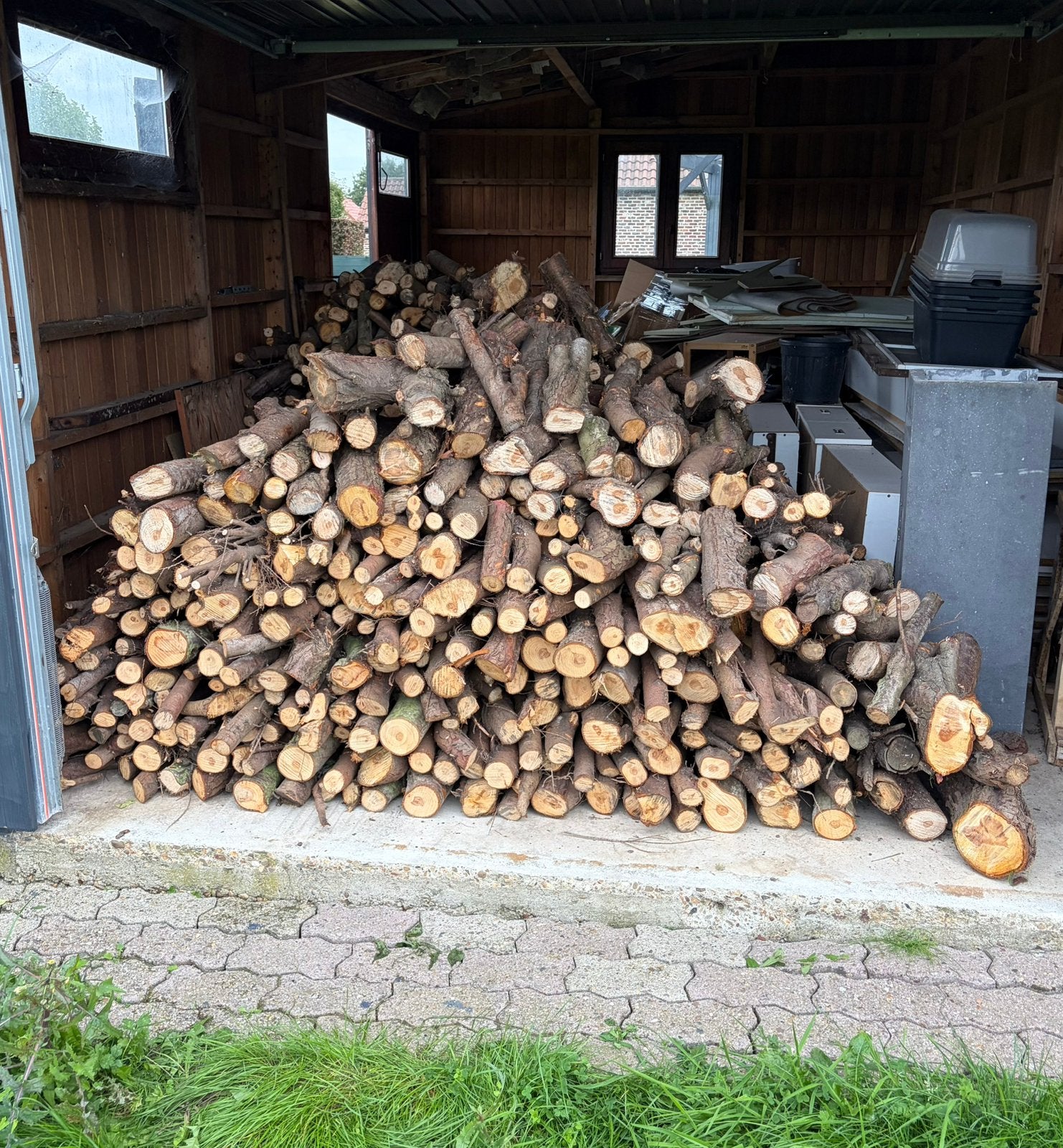 +-4 kub houtblokken, 3 tot 6 m³, Ophalen, Eikenhout, Blokken