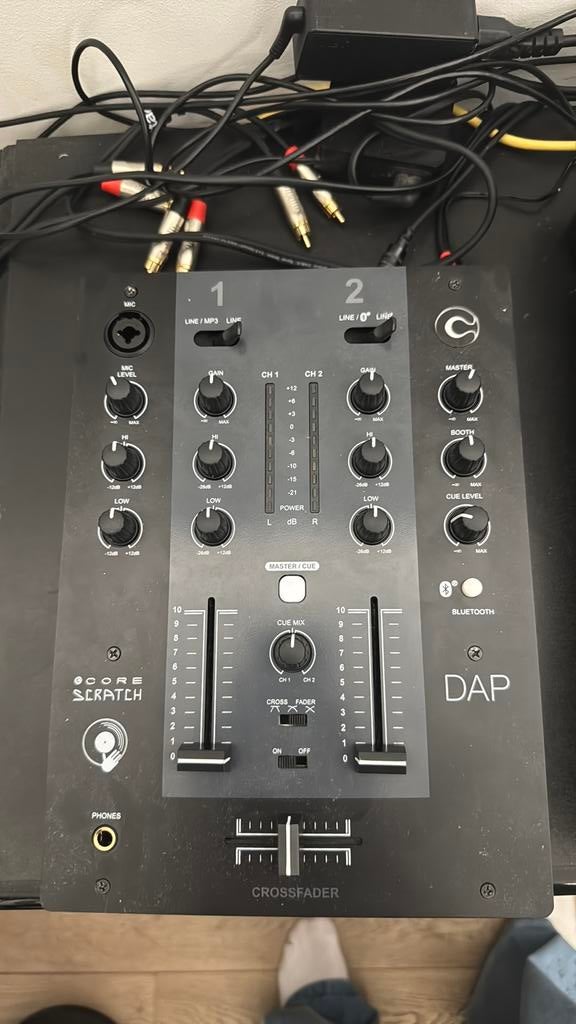 Dap core scratch 2 channel Dj mixer, Ophalen of Verzenden, Nieuw, Minder dan 5 kanalen, Microfooningang