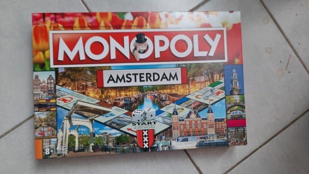 bordspel zgan Monopoly Amsterdam Monopolie 3e editie, Een of twee spelers, Ophalen of Verzenden, Zo goed als nieuw, Monopoly