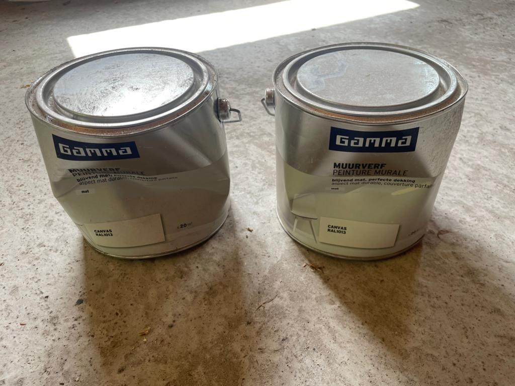 Muurverf beige, Ophalen, Nieuw, Beige