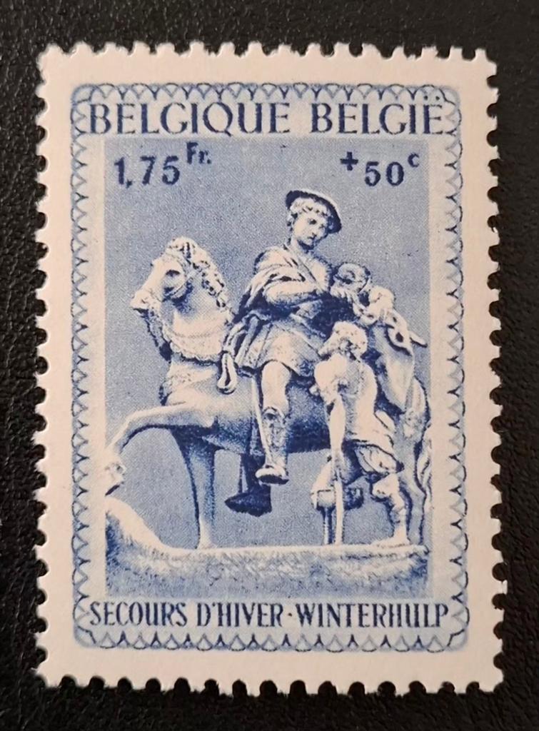 Belgique : COB 589-V3 ** Secours d'hiver No 3 1941., Sans timbre, Neuf, Enlèvement ou Envoi, Non oblitéré