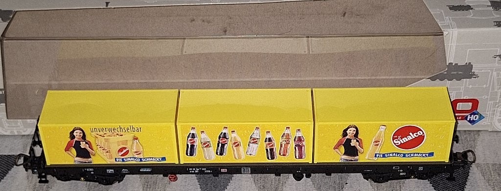 Piko HO set van 3 Sinalco goederenwagons, Ophalen of Verzenden, Zo goed als nieuw, Wagon, Piko