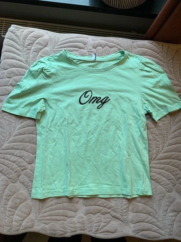 ONLY mintgroene crop top T-shirt - maat S, Kleding | Dames, Ophalen of Verzenden, Zo goed als nieuw, Korte mouw, Maat 36 (S)