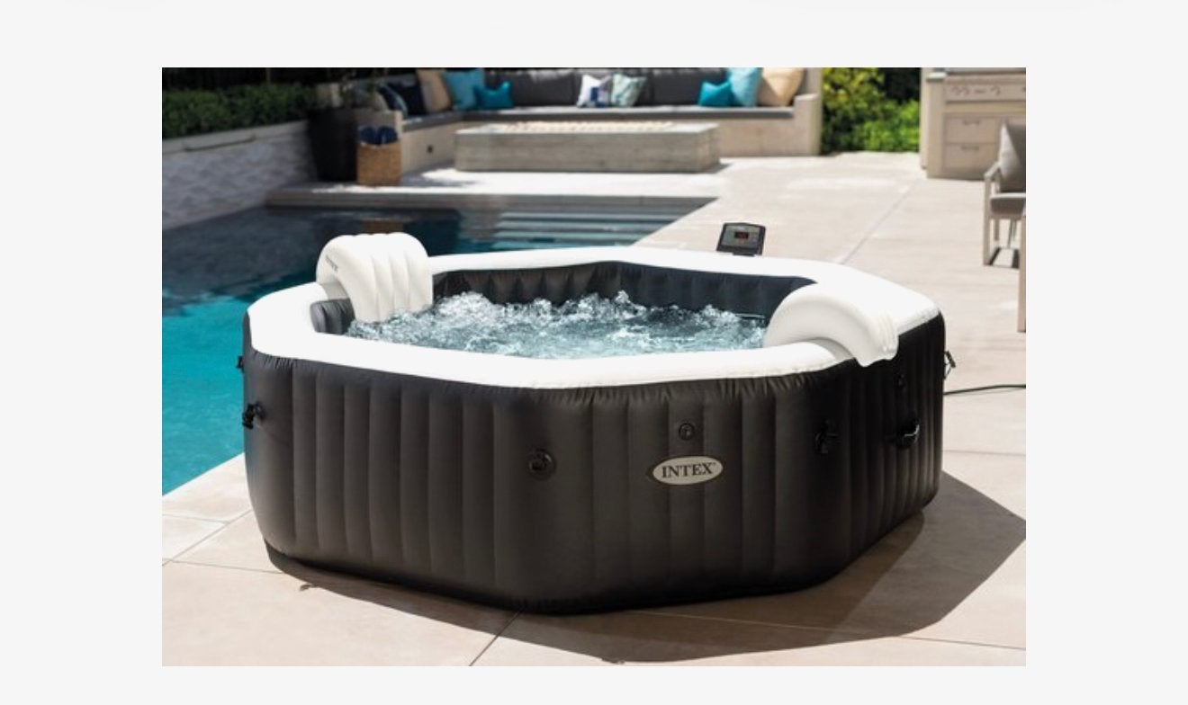 Intex Pure Spa Jet & Bubble Deluxe 4 personen, Tuin en Terras, Ophalen, Zo goed als nieuw