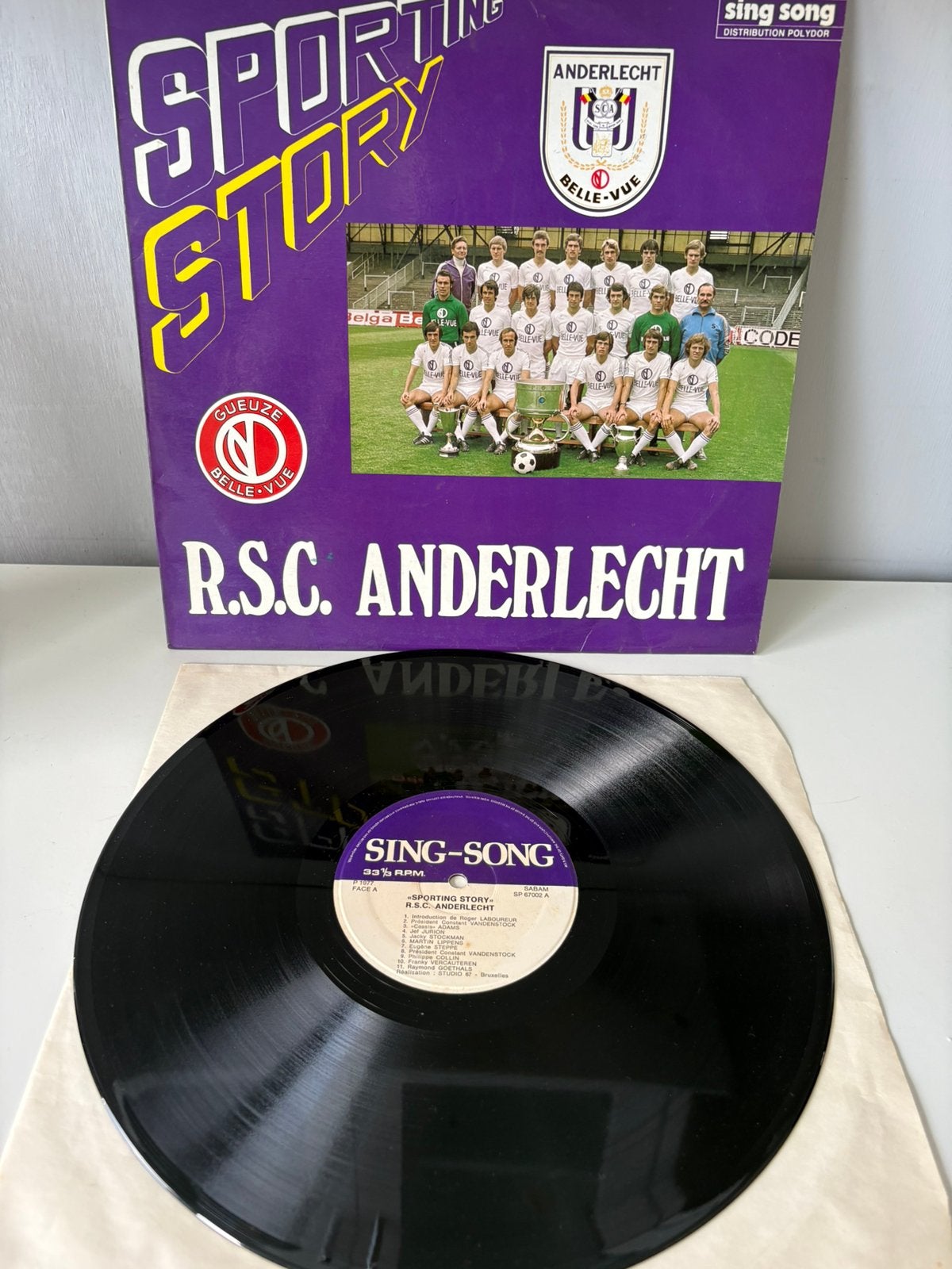 Vinyle 33 tours « RSC ANDERLECHT, 1977 », CD & DVD, Enlèvement ou Envoi, Utilisé