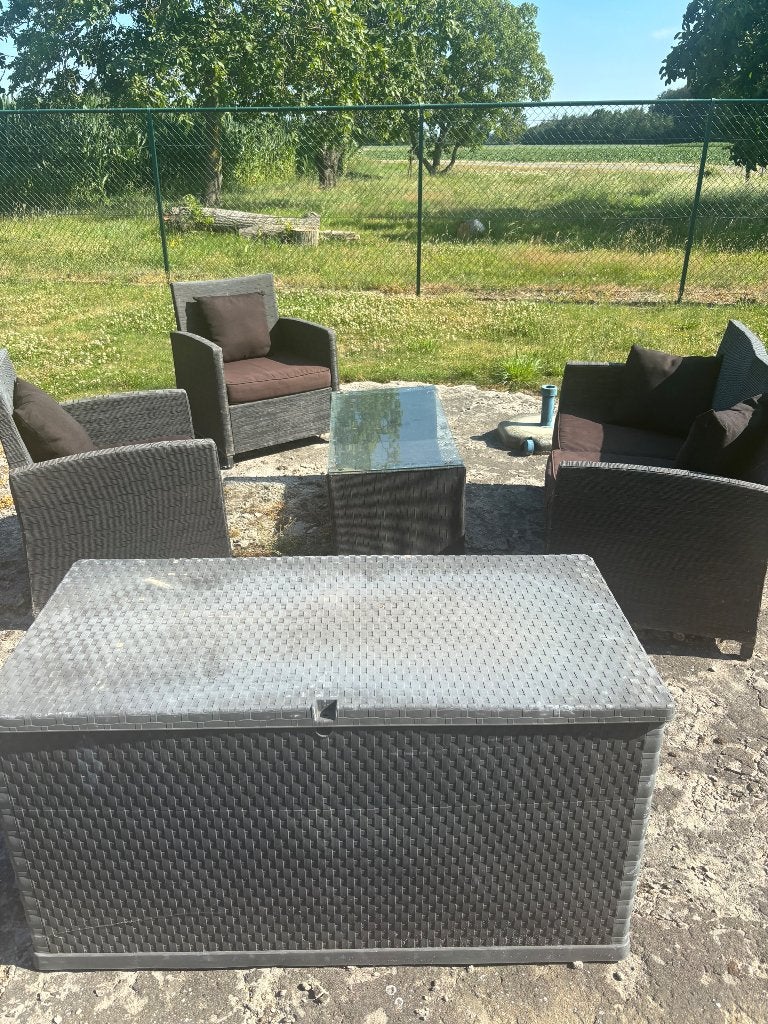 Loungeset, Ophalen, 4 zitplaatsen, Bank, Zo goed als nieuw