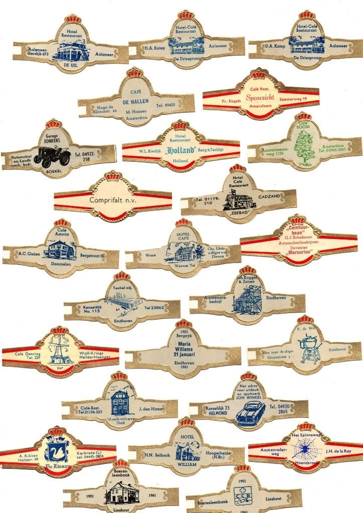 ABONNÉ À LA PUBLICITÉ POUR LES GROUPES DE CIGARES, Envoi, Neuf, Bagues de cigare