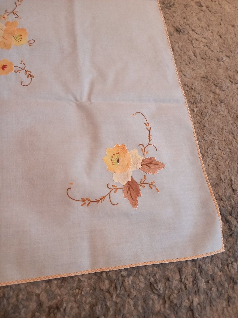 Tafelkleed met 4 servetten, Tafelkleed, Ophalen of Verzenden, Nieuw, Geborduurd