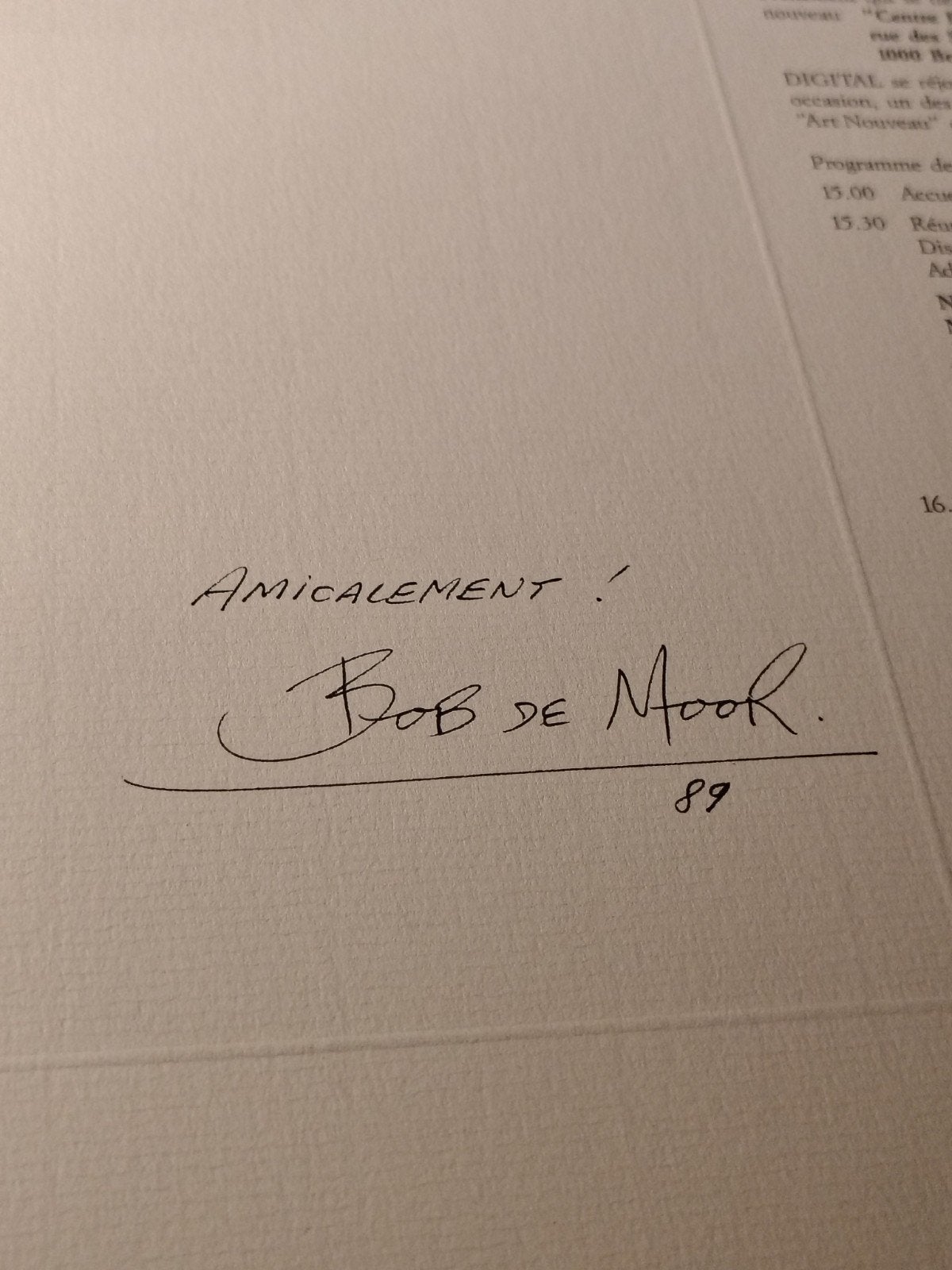 Handtekening van Bob de Moor, Ophalen of Verzenden
