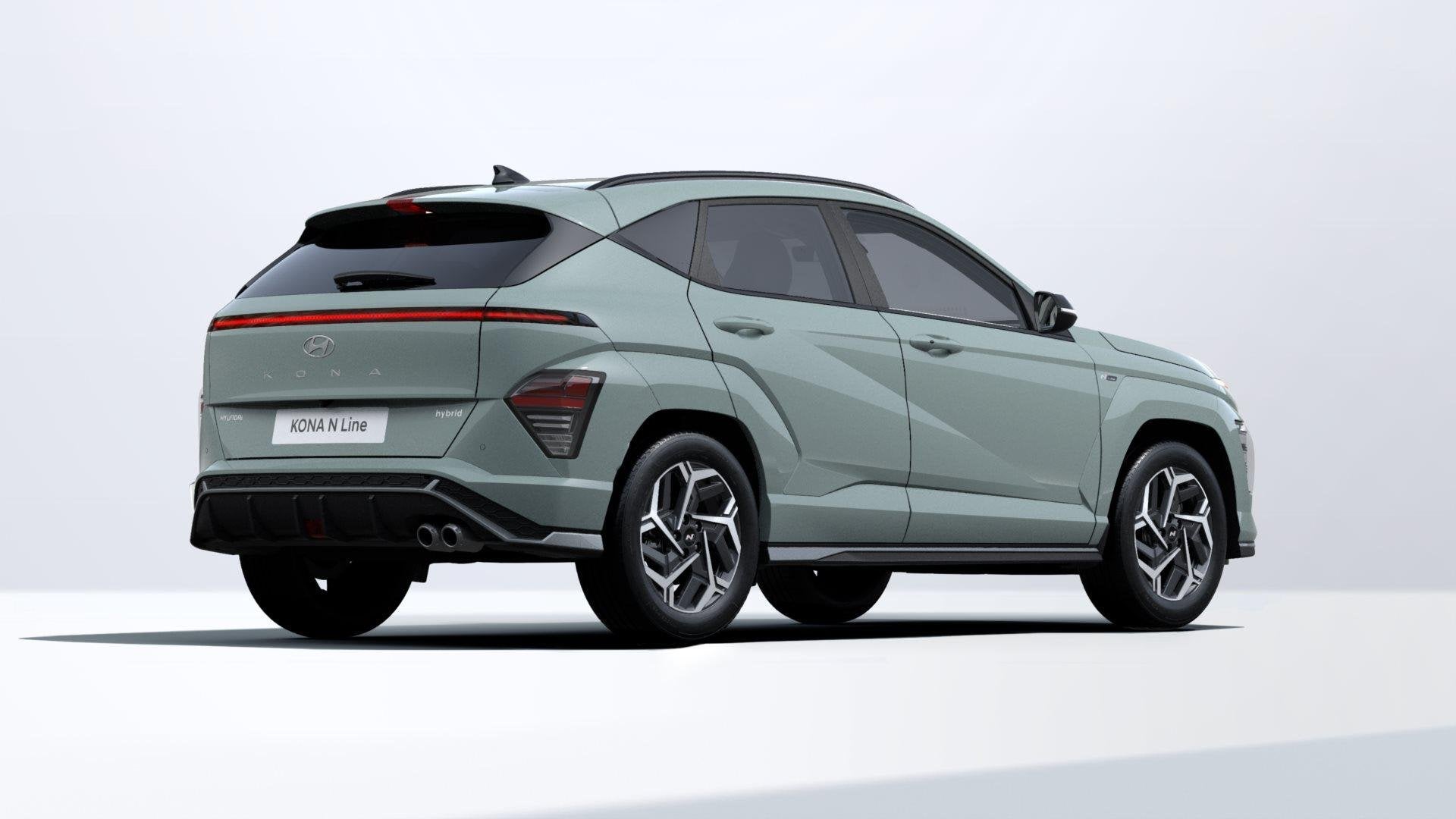 Hyundai Kona 1.6 T-GDI Feel N Line HEV 7-DCT ACHTERUITRIJ CA, Auto's, Stof, Lane Keeping Assist, 4 cilinders, 1600 cc