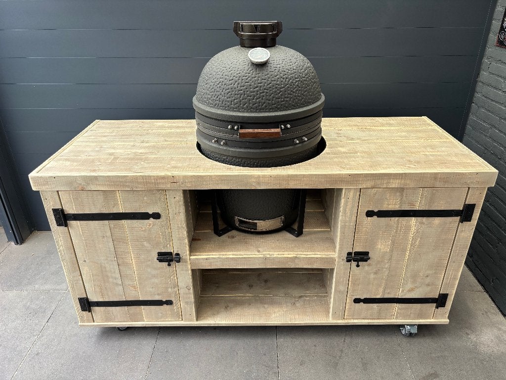 Unieke buitenkeuken, BBQ-meubel van douglas of steigerhout, Tuin en Terras, Ophalen, Nieuw