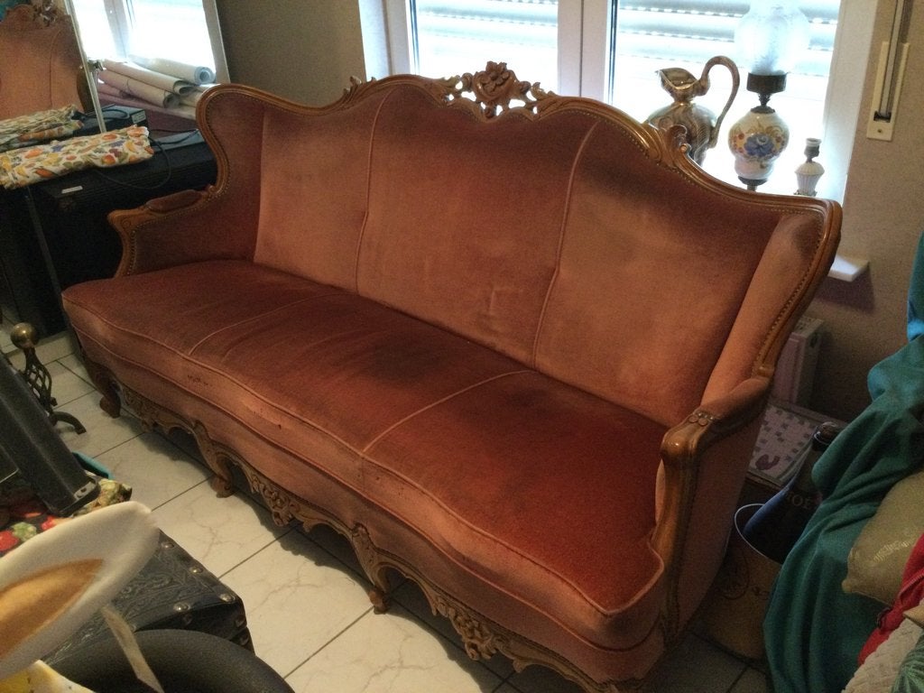 Salon Louis xv. 3+1+1, Antiek en Kunst, Antiek | Meubels | Stoelen en Sofa's, Ophalen