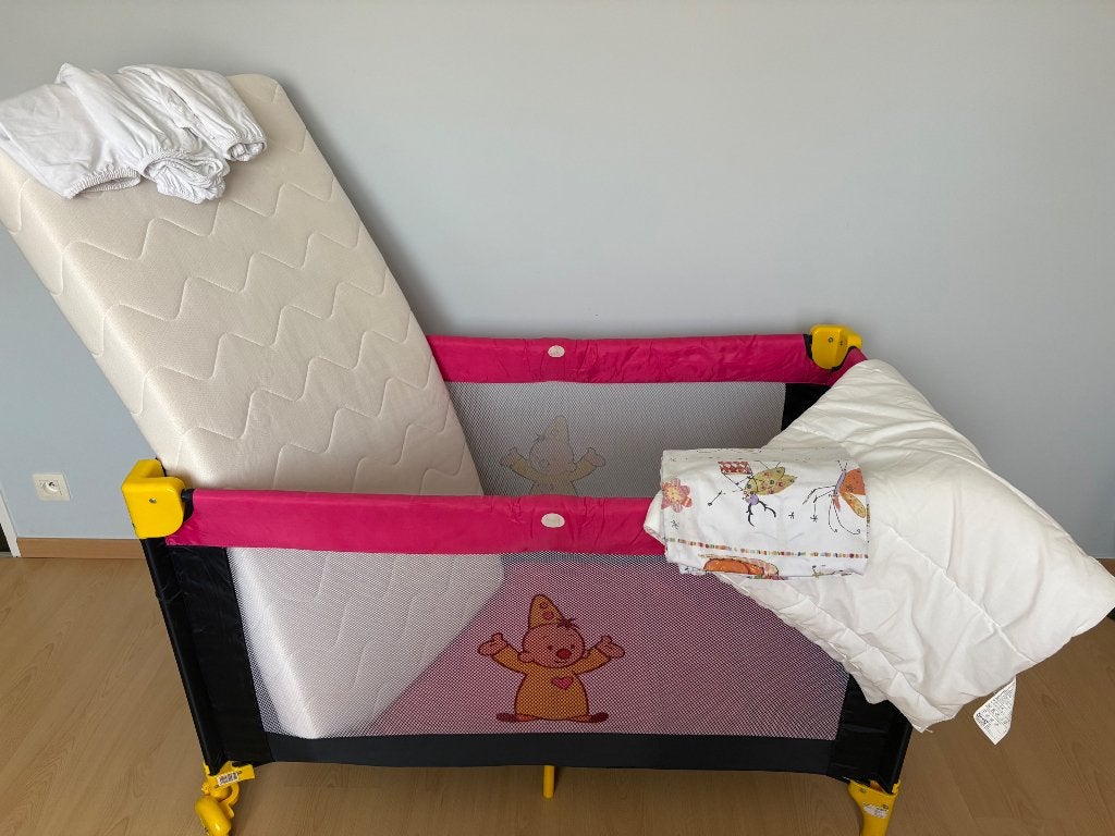 Reisbed Bumba met aerosleep matras, Ophalen, Matras