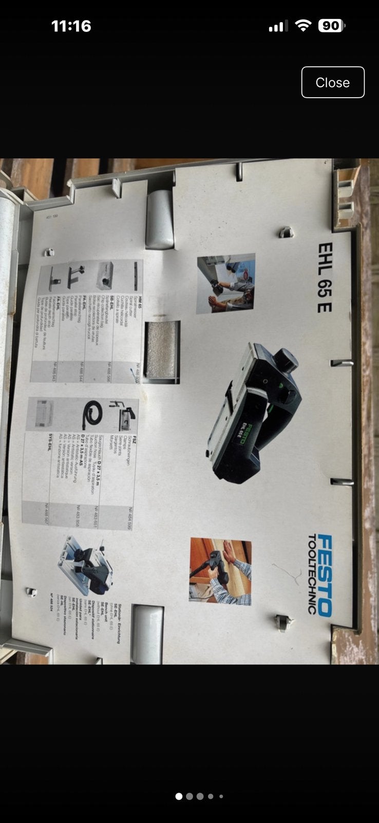 Festo schaafmachine, Doe-het-zelf en Bouw, Ophalen of Verzenden, Gebruikt, Elektrisch