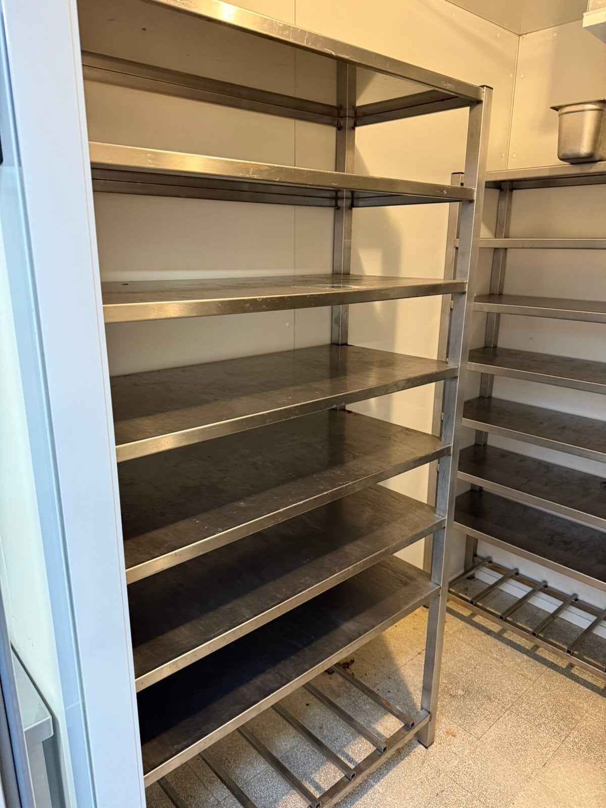 Inox rekken voor frigo of ander doeleind, Ophalen, Gebruikt, Inox Meubilair
