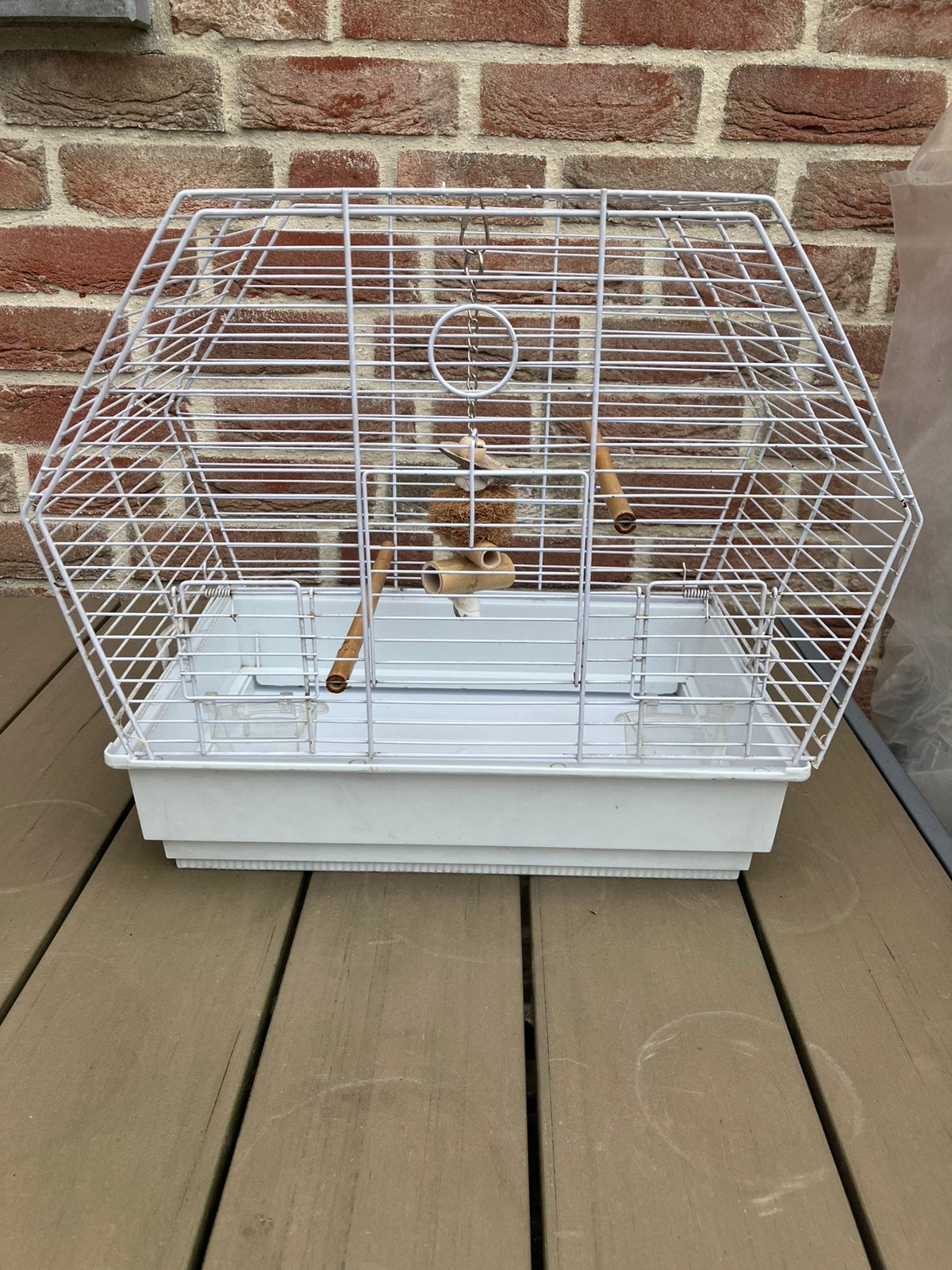 VOGELKOOI IN GOEDE STAAT KANARIE /PARKIET NU 25 EURO, Enlèvement, Comme neuf, Autres matériaux, Cage à oiseaux
