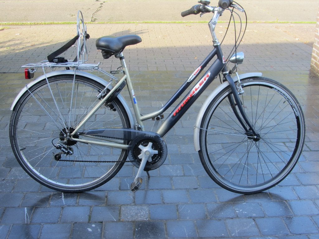 Damesfiets 28 insh, Frein sur jante, Enlèvement, 47 à 50 cm, Utilisé