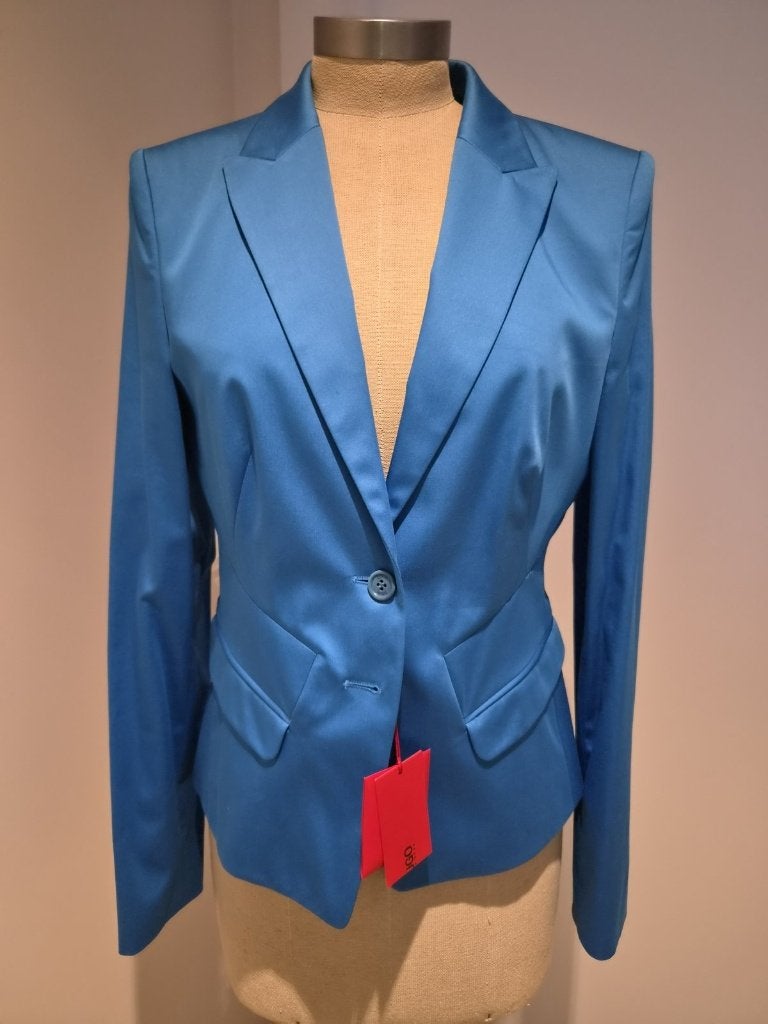 HUGO (Hugo Boss) blazer glanzend blauw, maat 36, nieuw, Blauw, Nieuw, Ophalen of Verzenden, Jasje