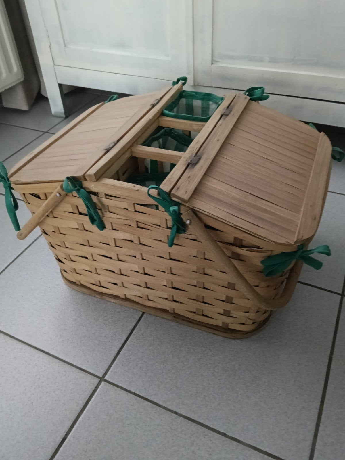 Picknickmand, Ophalen