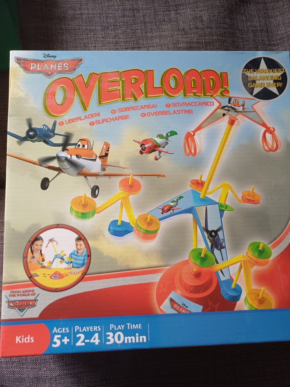 Disney Planes Overload! balanceerspel, Hobby en Vrije tijd, Drie of vier spelers, Ophalen of Verzenden, Zo goed als nieuw, Sambro
