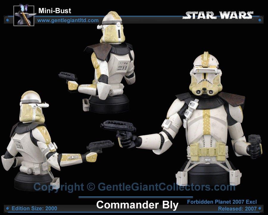 Star Wars clone Commander Bly exclusive mini bust, Collections, Enlèvement ou Envoi, Neuf, Statue ou Buste