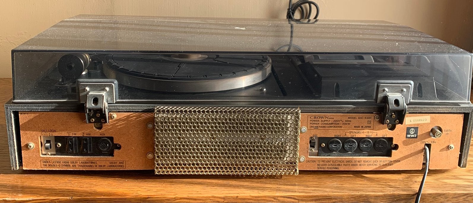 Crown shc 5300, Ophalen, Gebruikt, Platenspeler