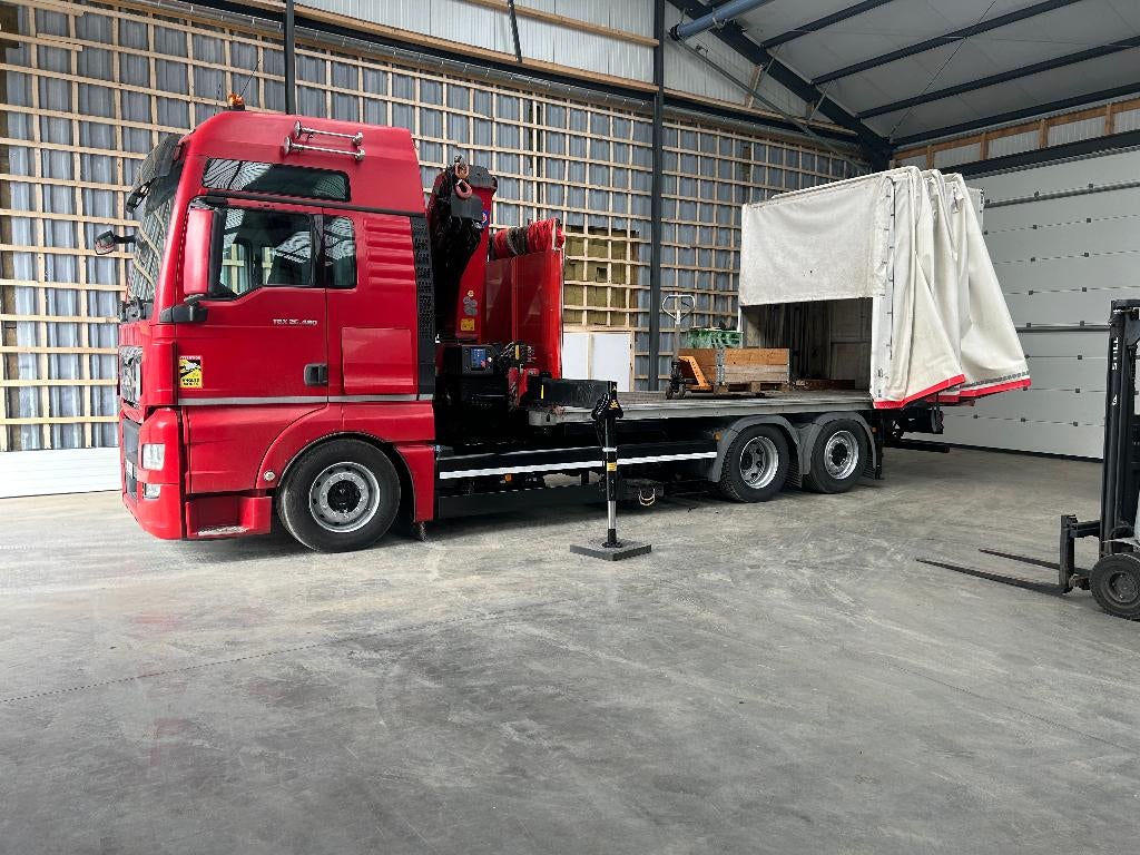 Camion grue MAN TGX 26.480 Grue HMF 26T, Enlèvement